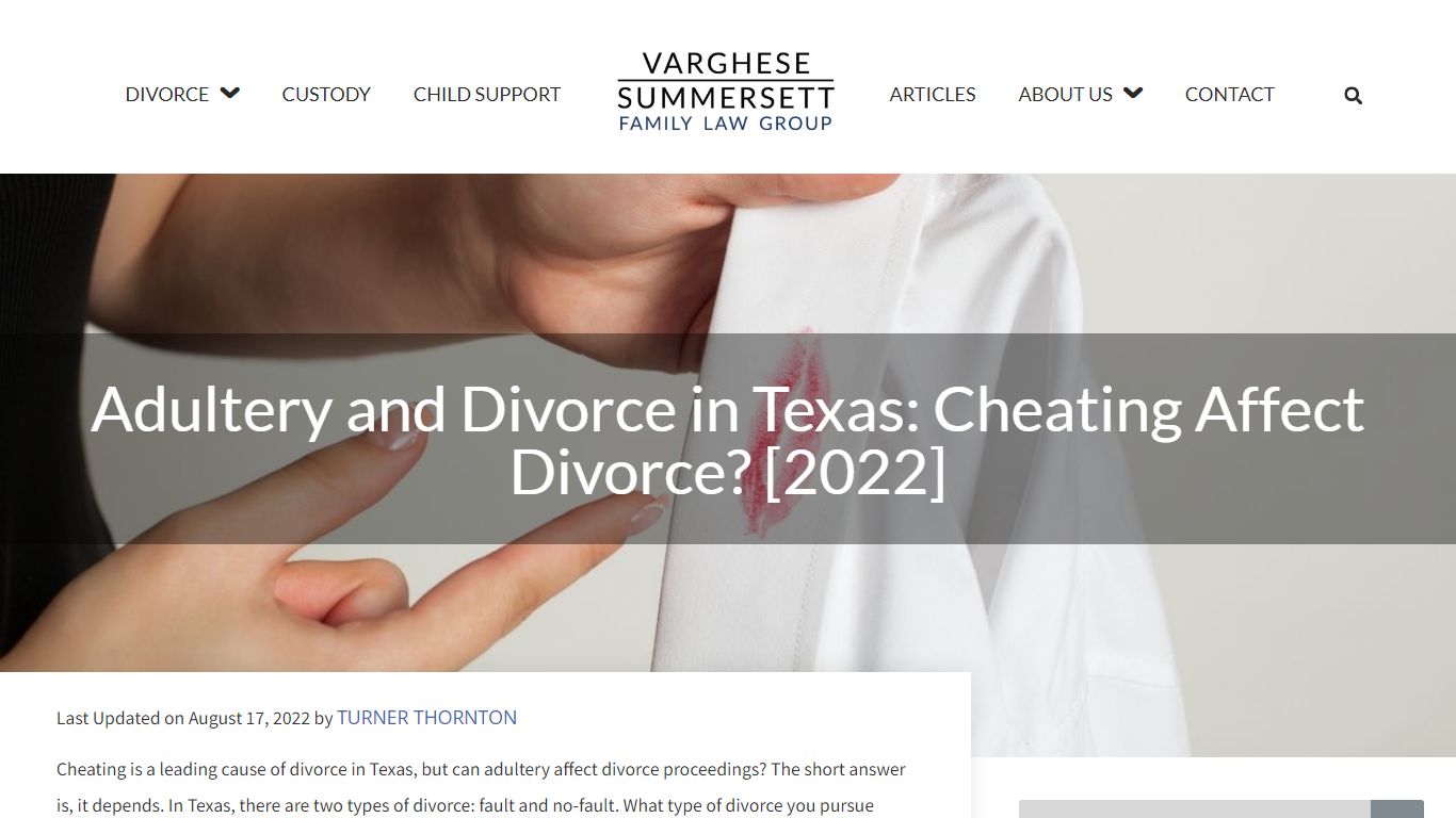 Adultery and Divorce in Texas: Cheating Affect Divorce? [2022]